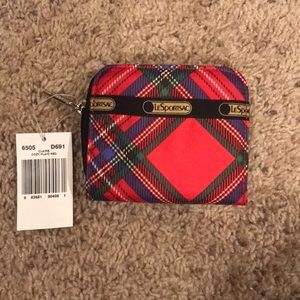 Tartan - LeSportSac wallet - new with tags